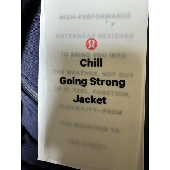 Lululemon Chill Going Strong Jacket Midnight Blue Women’s Size 6 - Picture 11 of 12